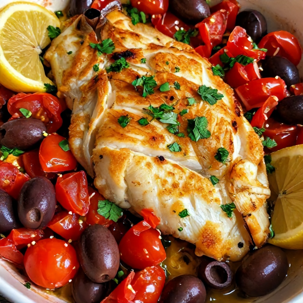 Mediterranean Baked Cod