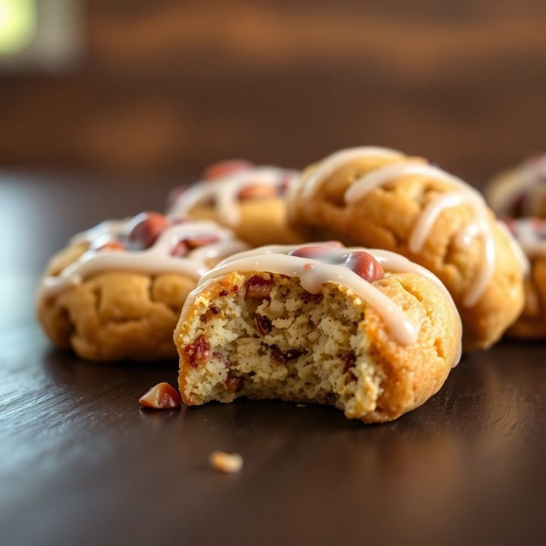 Easy Pecan Crunch Glazed Bites