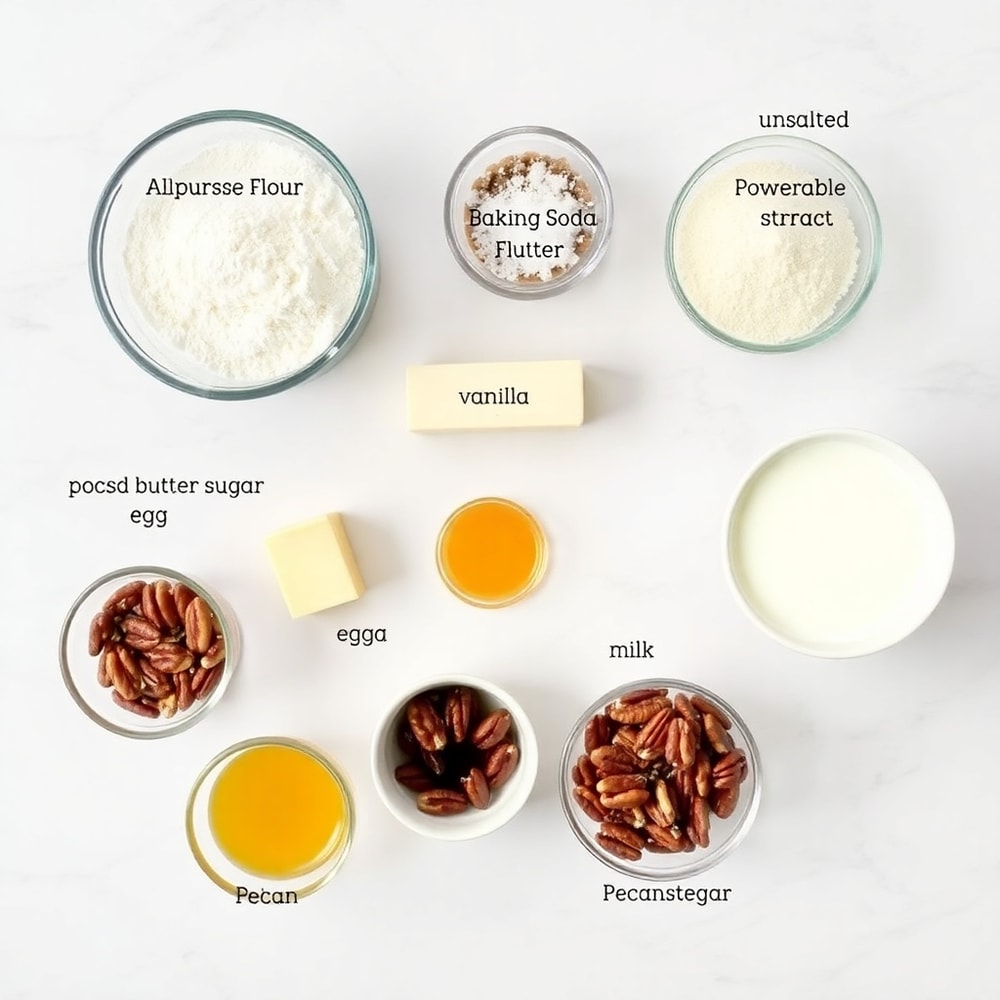 Ingredients for Pecan Crunch Glazed Bites