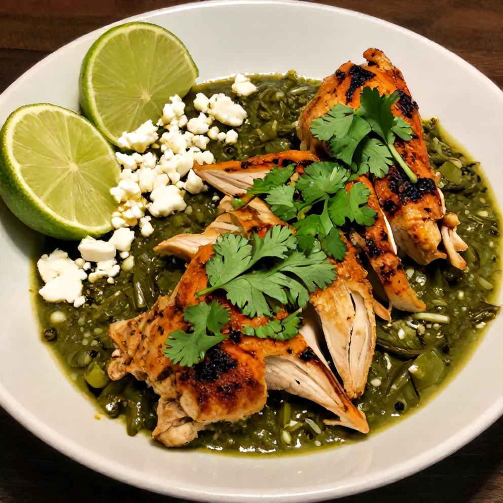 Plated Salsa Verde Chicken