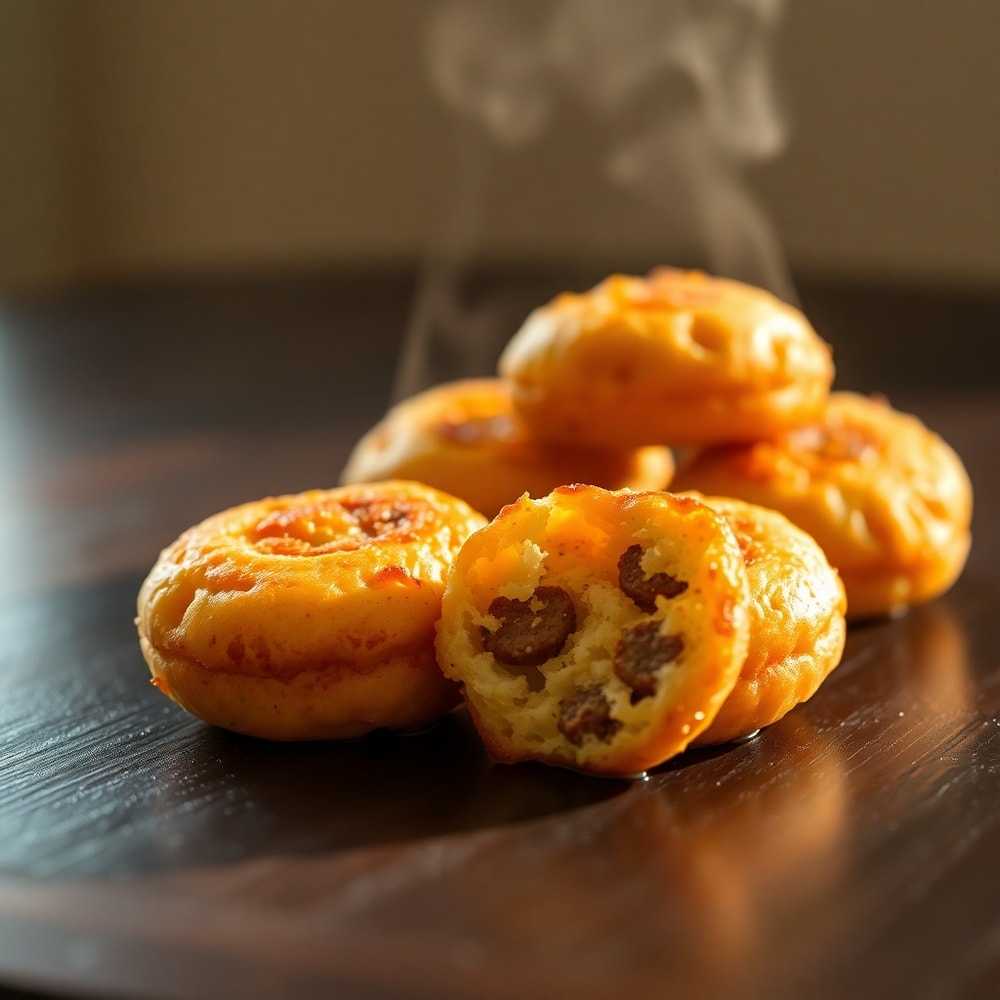 Easy Sausage Pancake Bites