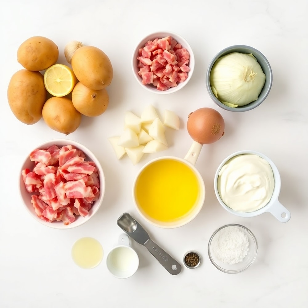 Ingredients for Slow Cooker Cowboy Potato Casserole