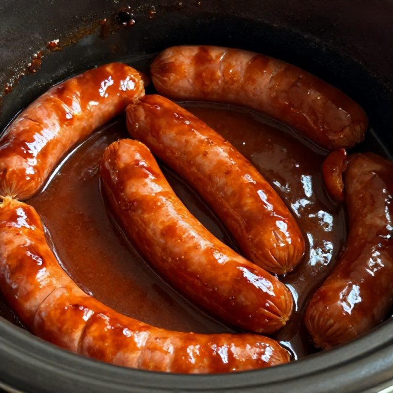 Easy Slow Cooker Little Smokies in BBQ Sauce