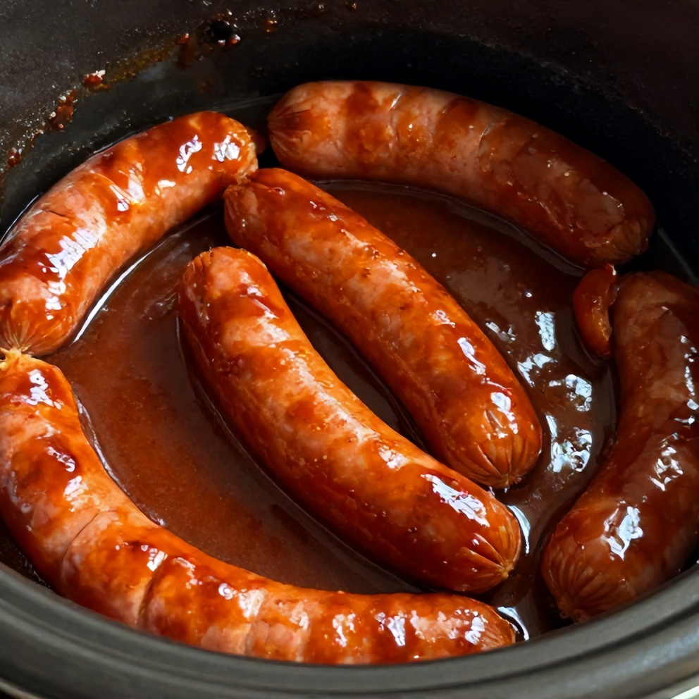 Easy Slow Cooker Little Smokies in BBQ Sauce