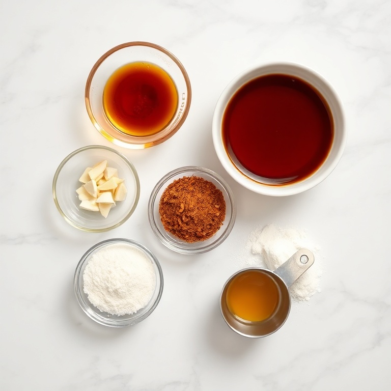 Raw ingredients for Easy Spicy Honey Soy Sauce Dinner