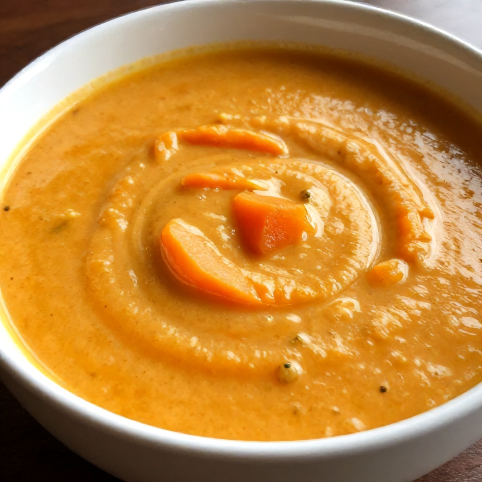 Easy Spicy Miso Carrot Soup