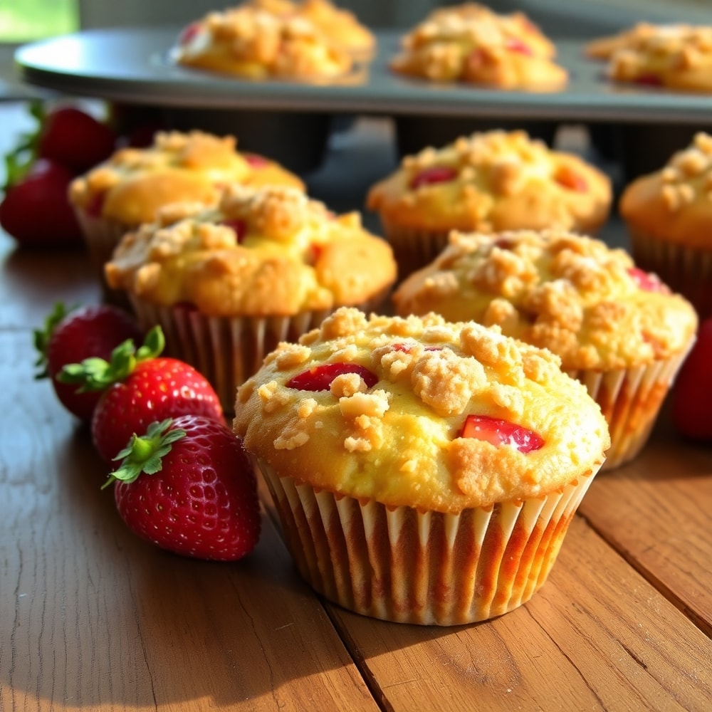 Strawberry Shortcake Muffins