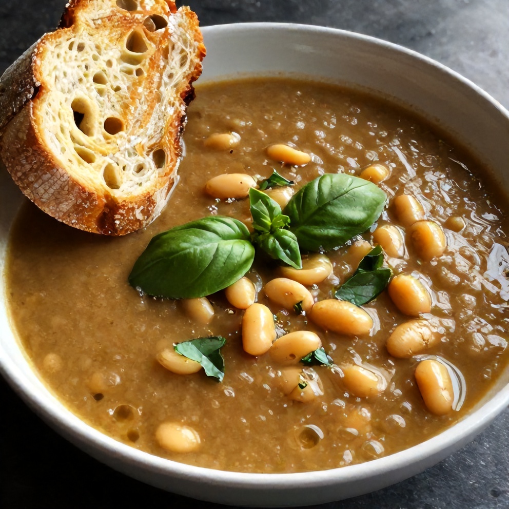 Easy Summer Minestrone Soup with Fresh Basil and Beans