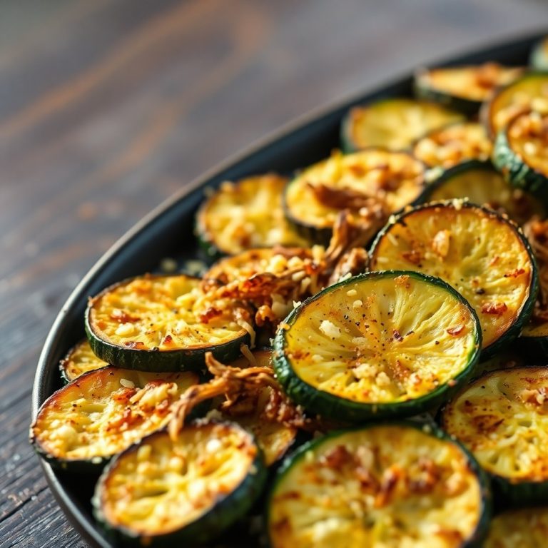 Garlic Parmesan Roasted Zucchini