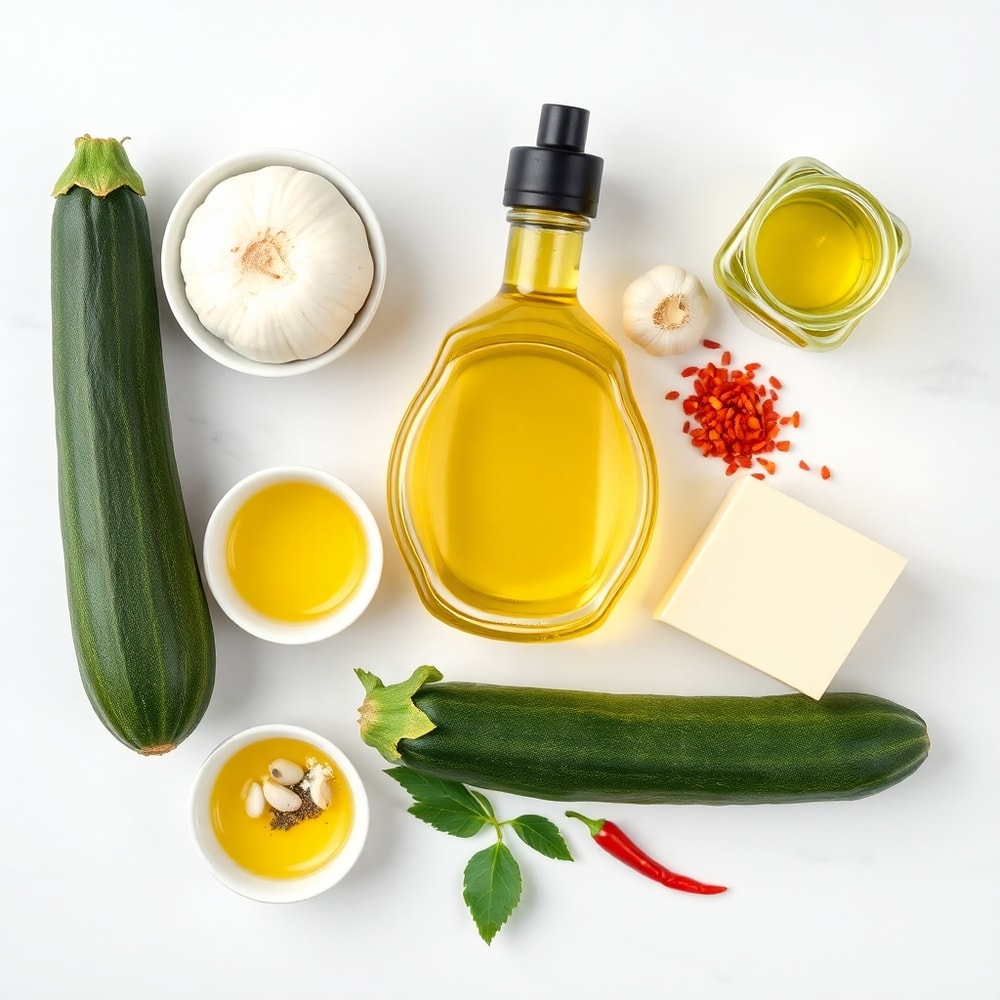 Garlic Parmesan Roasted Zucchini Ingredients