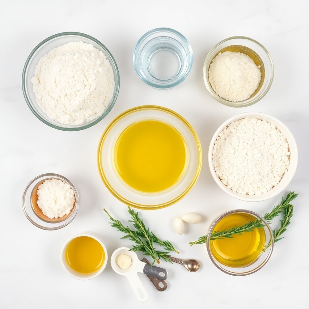 Garlic Rosemary Focaccia Muffins Ingredients