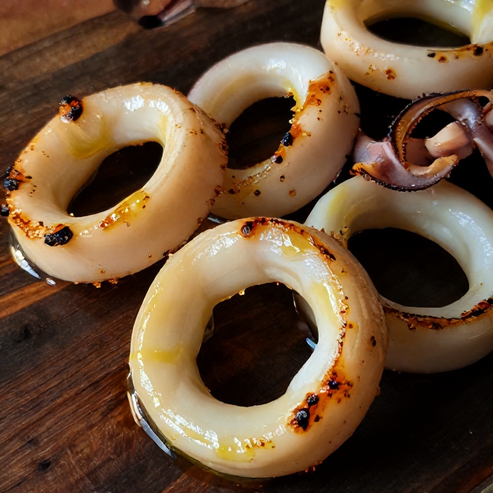 Grilled Squid with Ladolemono