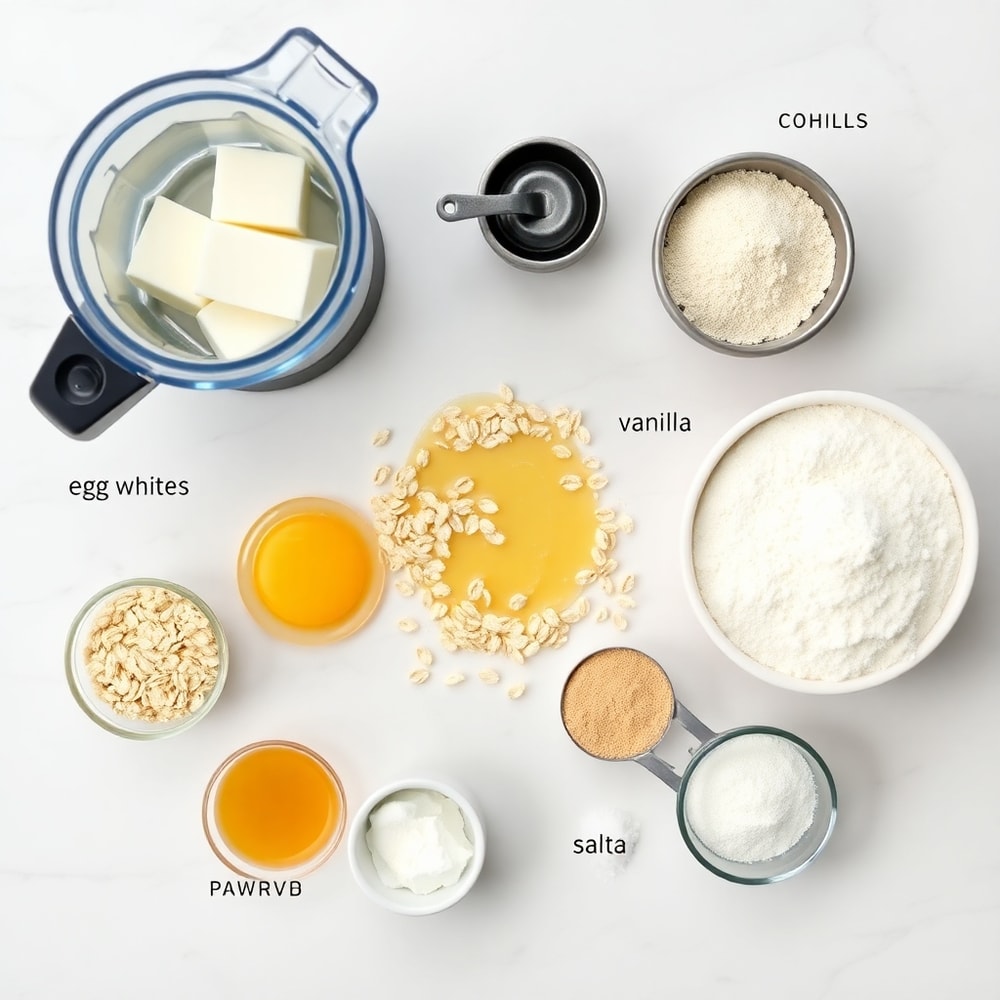 Ingredients for high protein pancake muffins