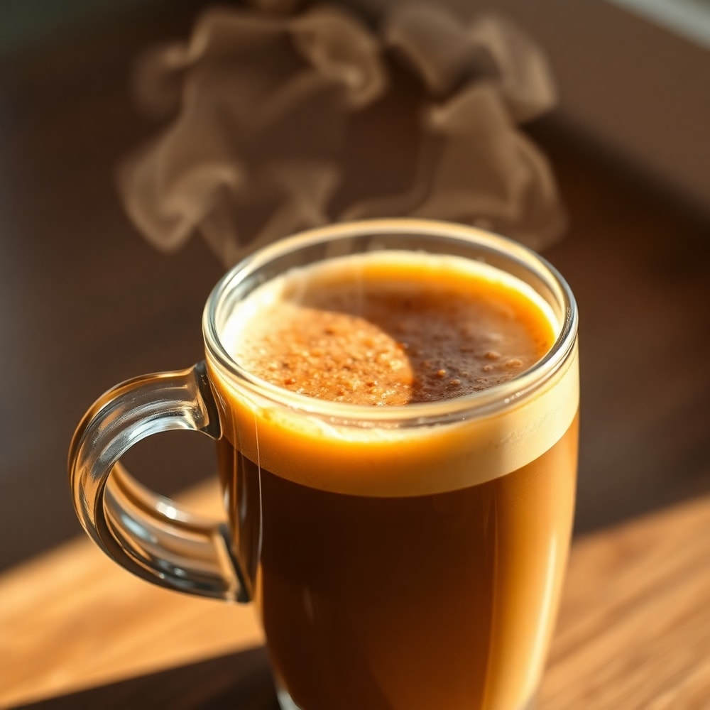 hot shaken espresso with brown sugar