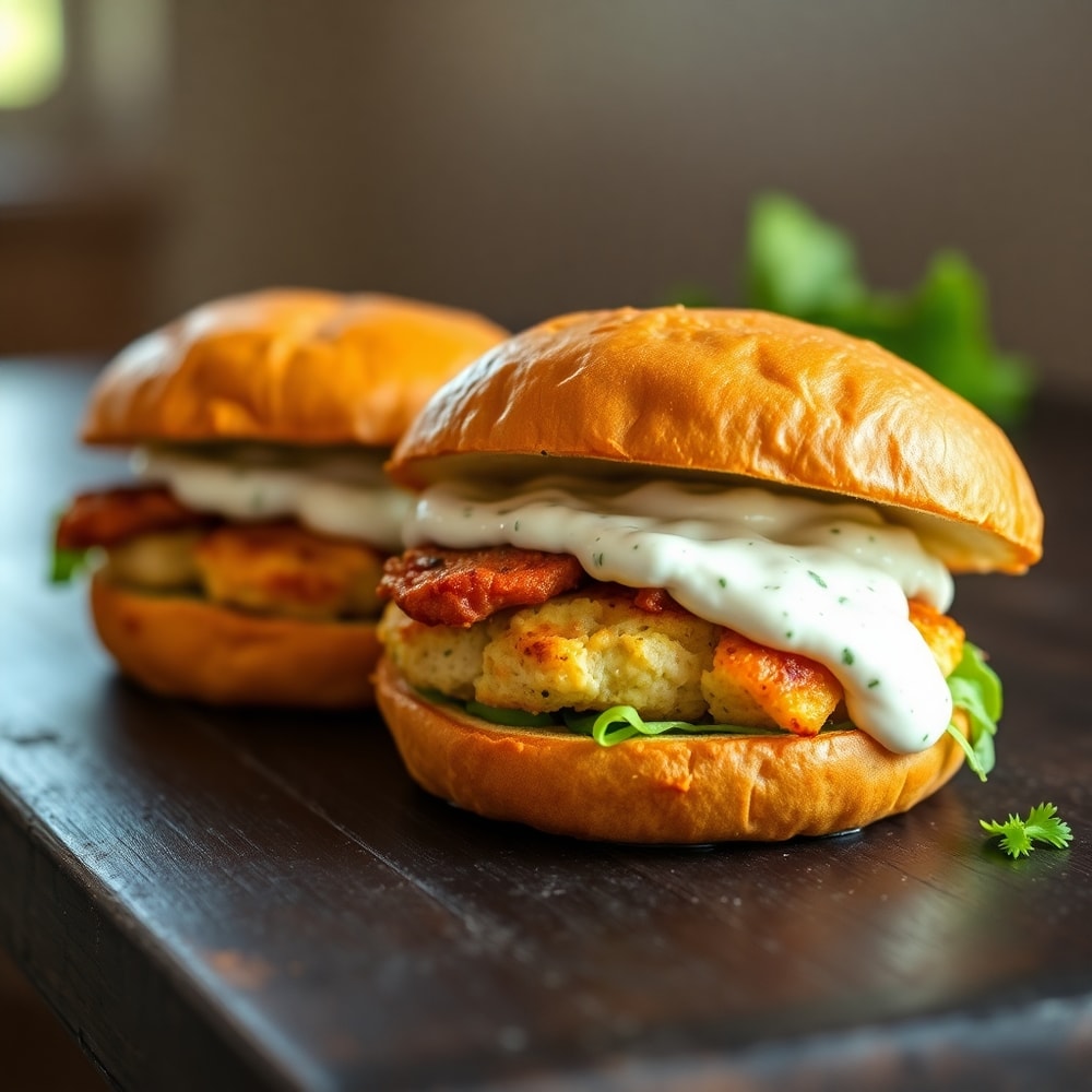 Greek Chicken Burgers