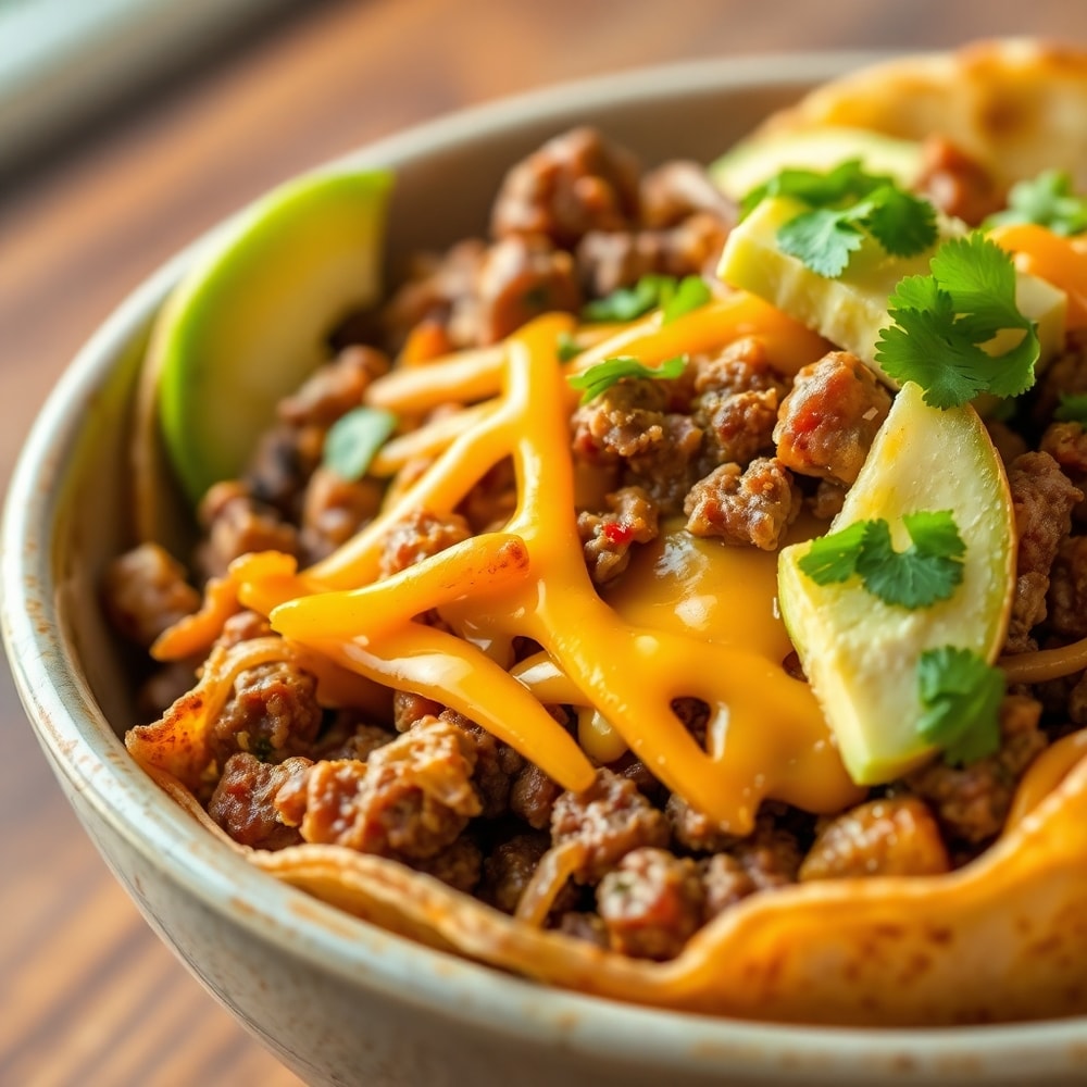 Loaded Potato Taco Bowl
