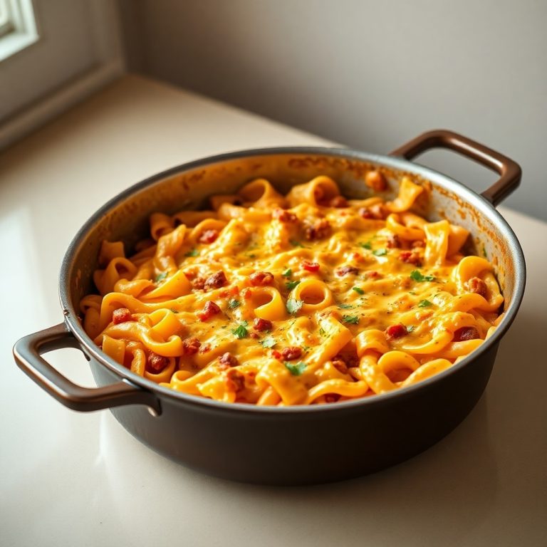 One Pot Cheesy Taco Pasta