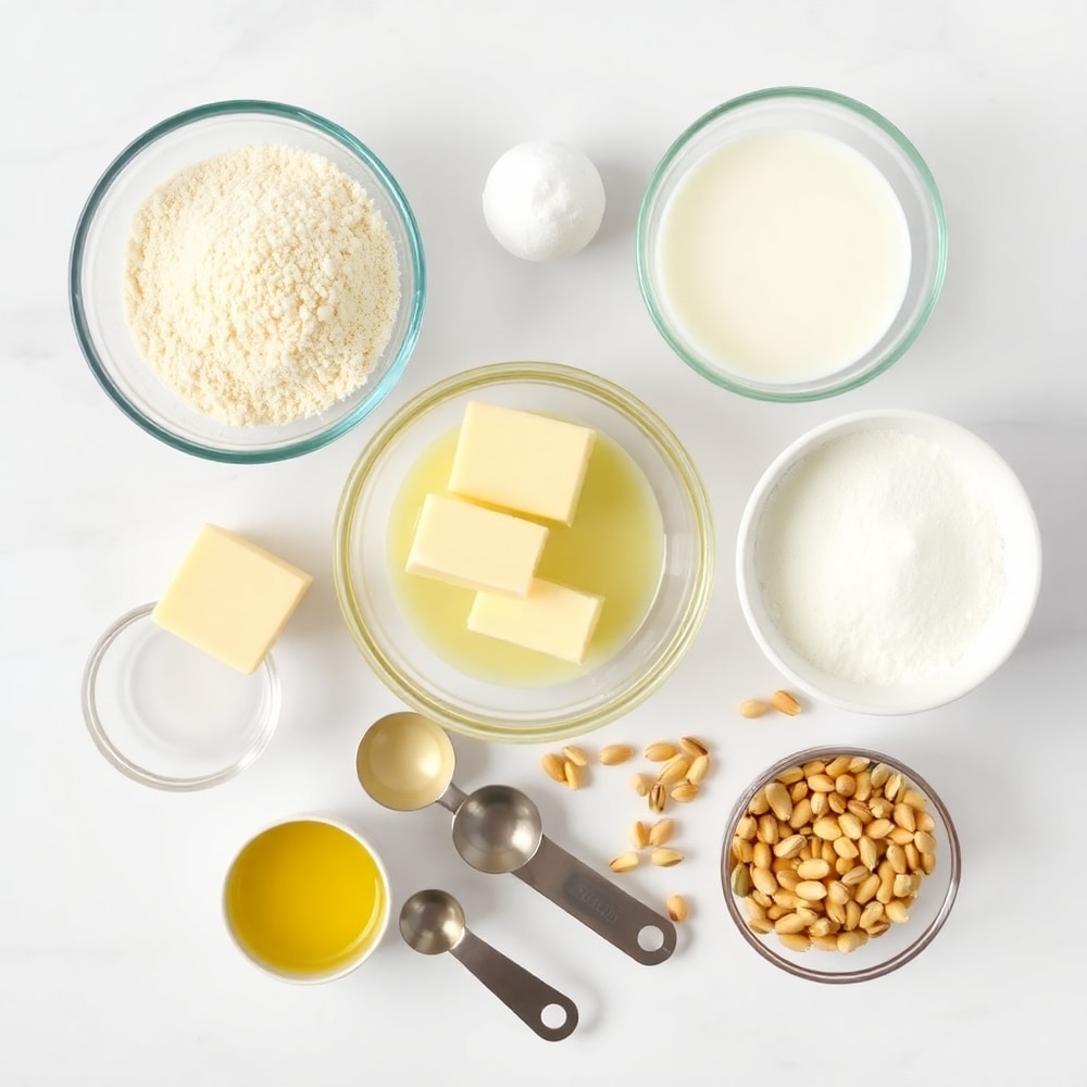 Raw ingredients for Orange Blossom Semolina Pudding