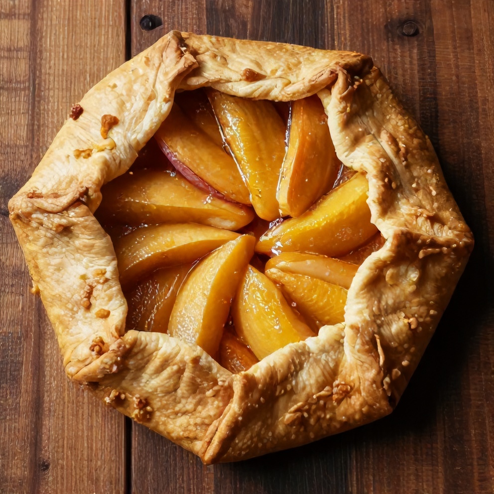 peach galette