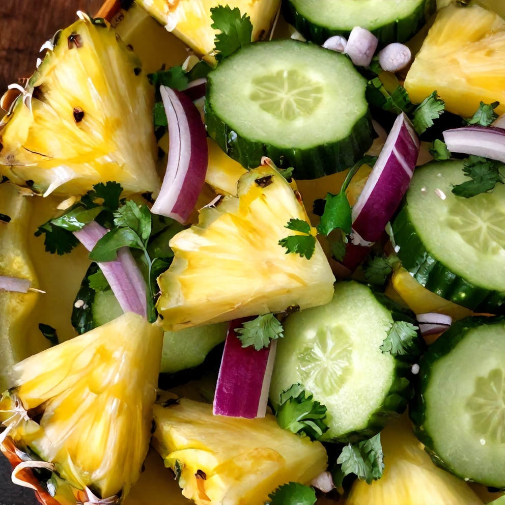 Pineapple Cucumber Salad