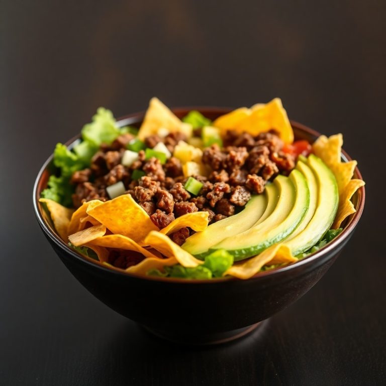 post-workout taco salad bowl