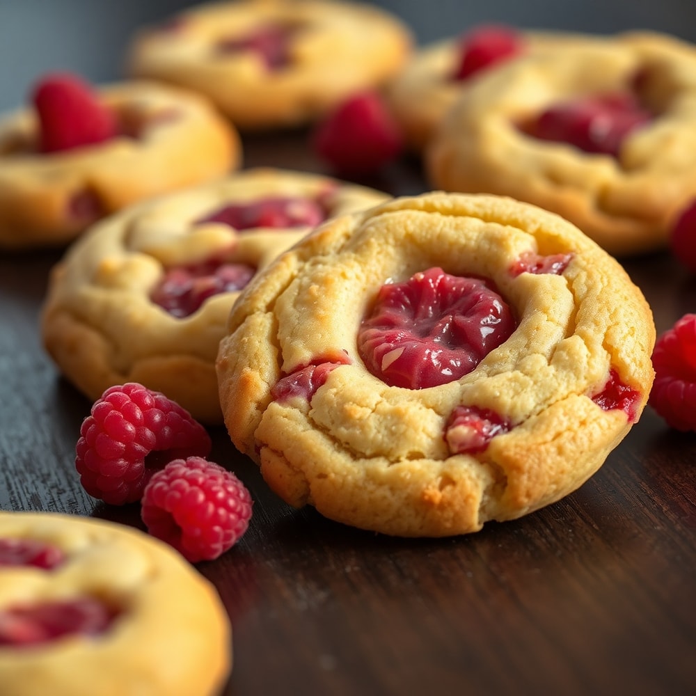 raspberry lemon cookies