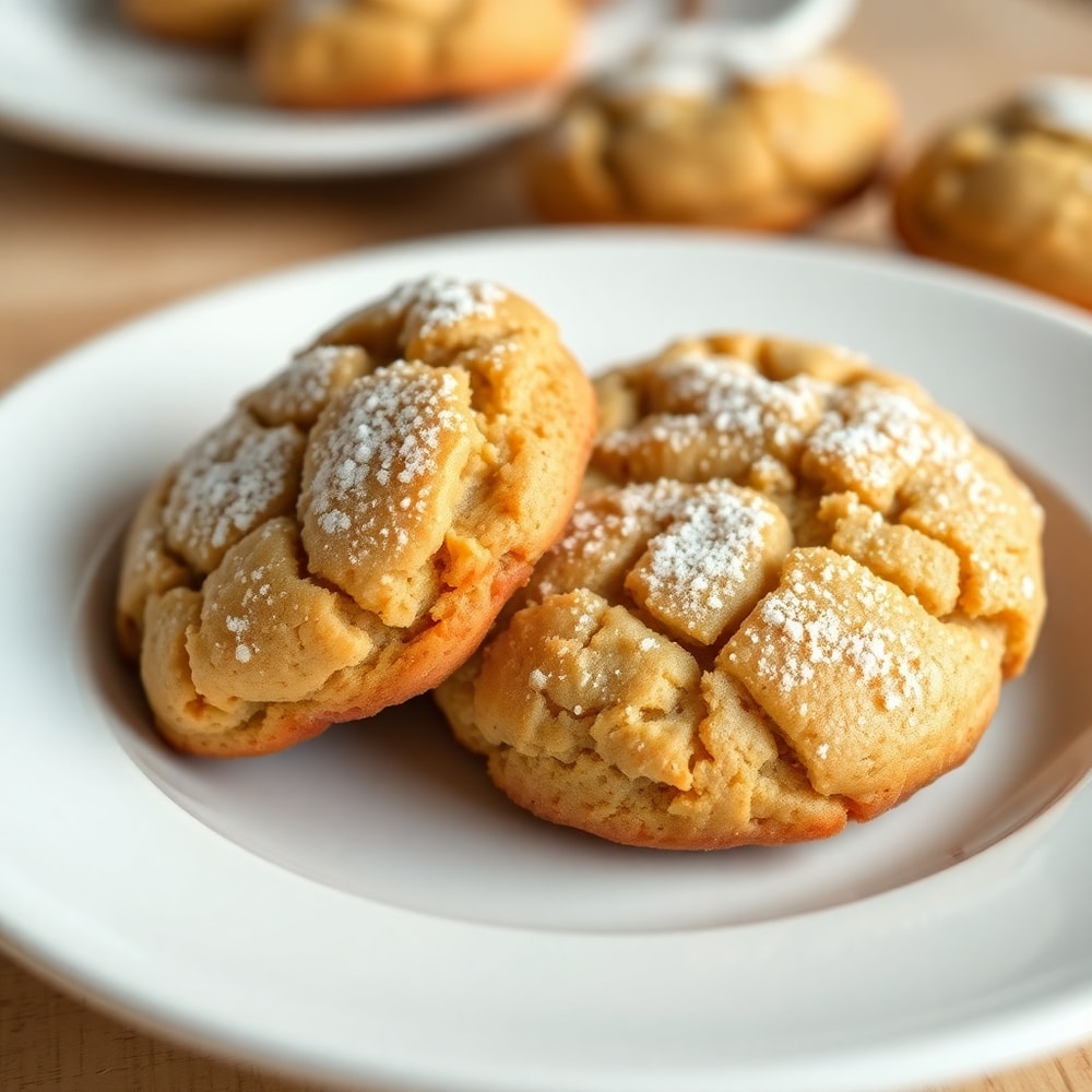Banana Bread Cookies on a Plate