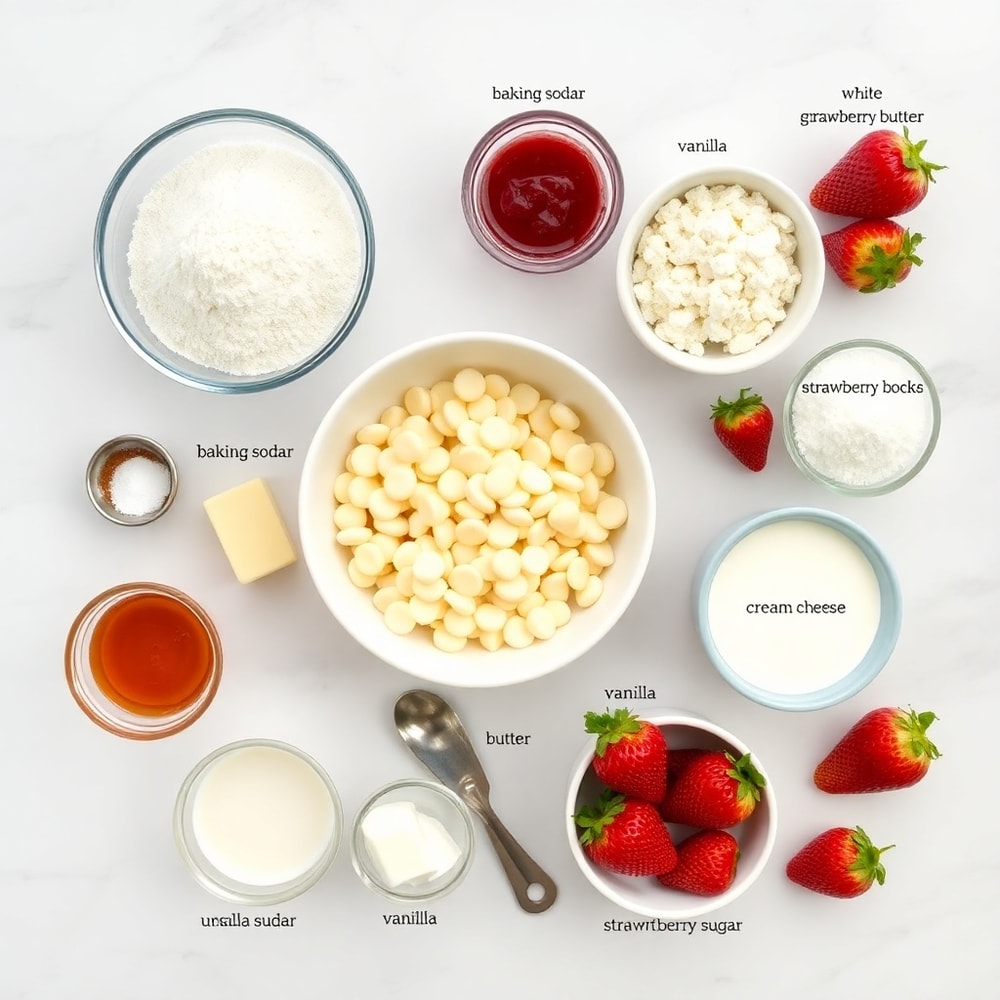 Strawberry Cheesecake Cookies Ingredients