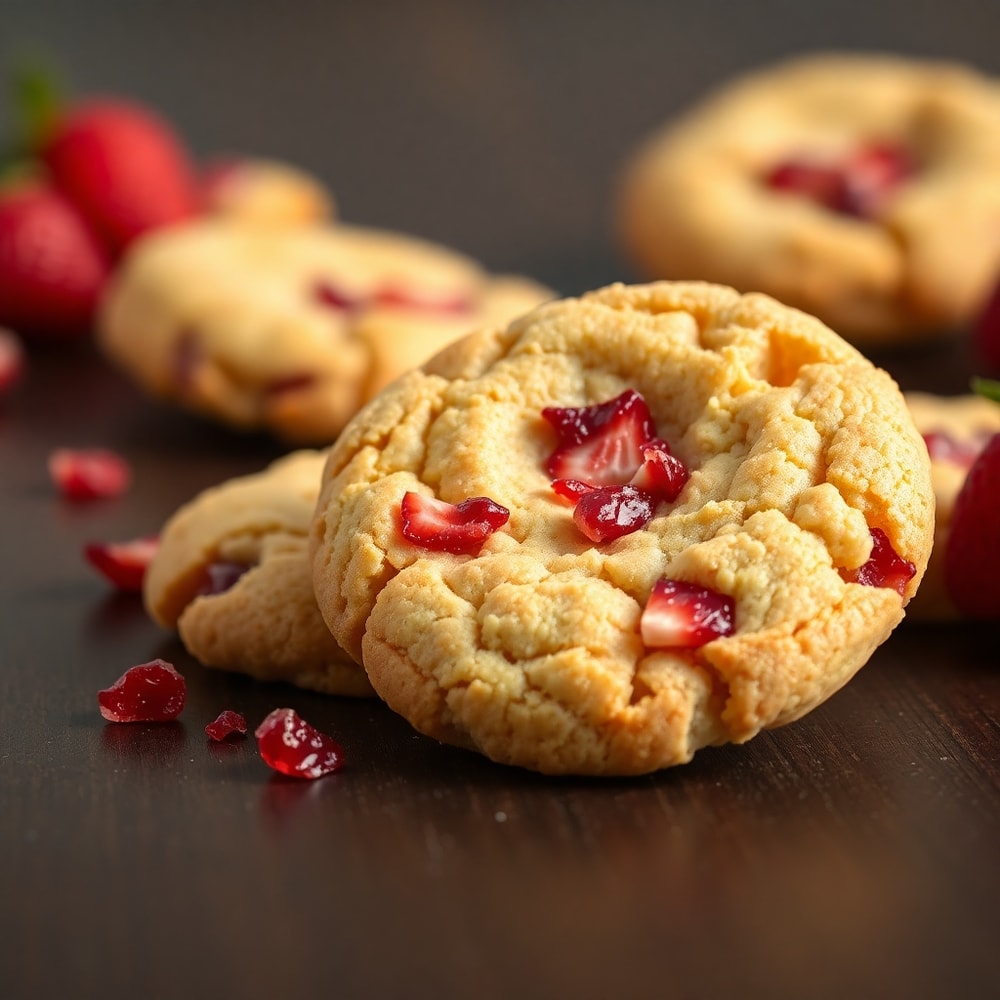 strawberry crunch cookies