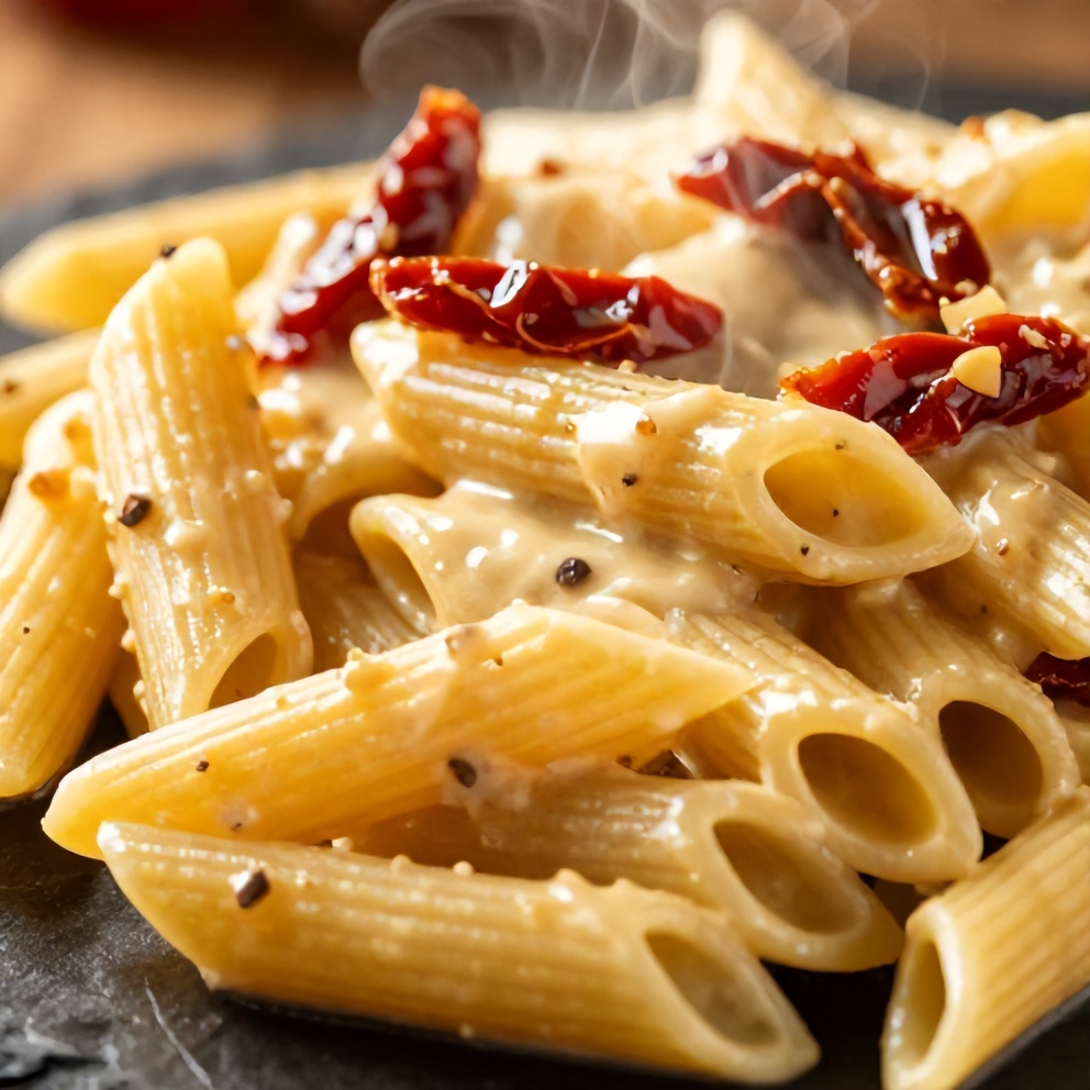 vegan sun dried tomato pasta