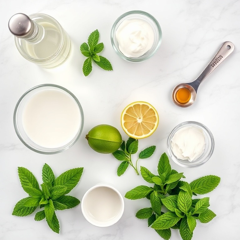 Ingredients for White Christmas Mojitos