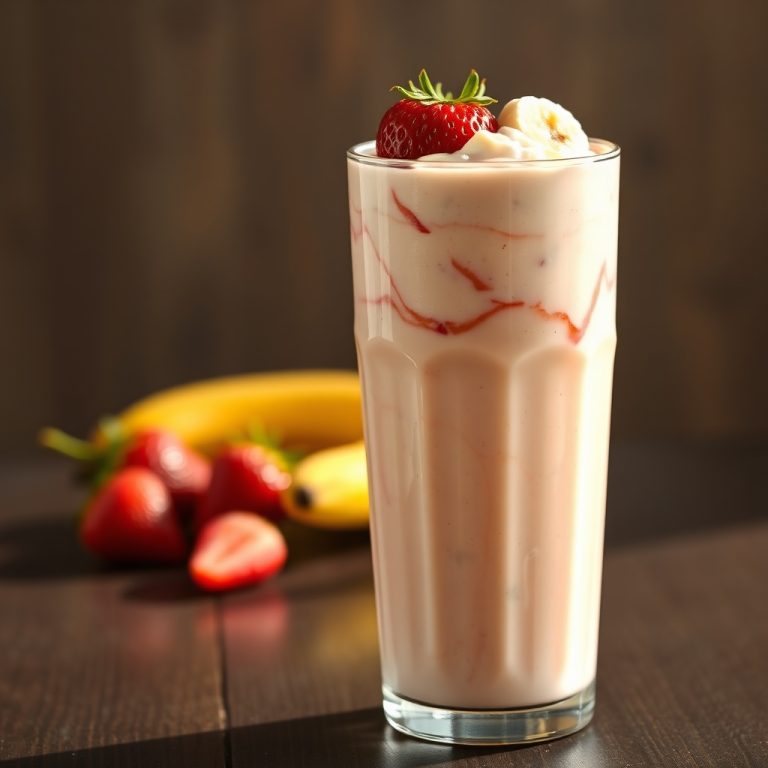 banana strawberry shake