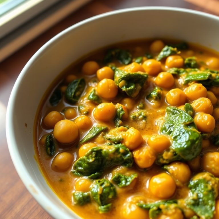 chickpea spinach curry