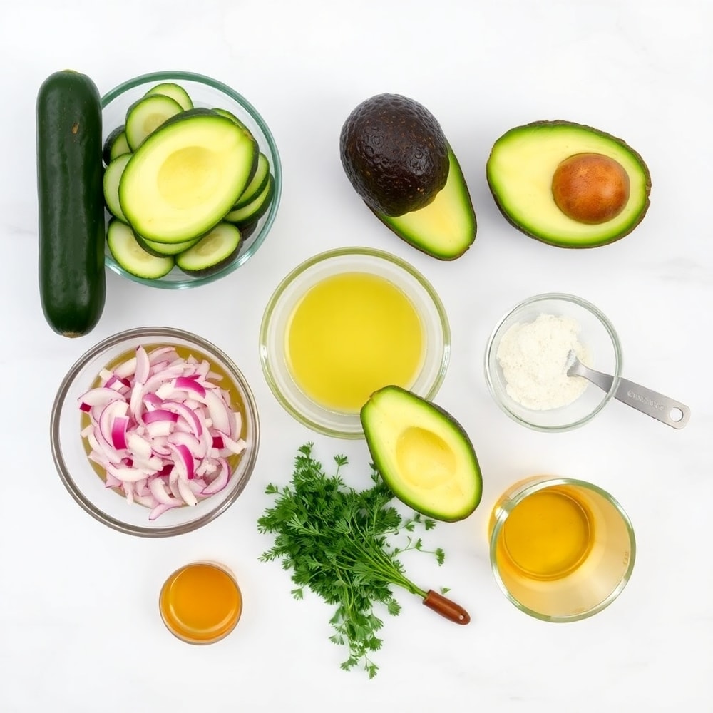 Cucumber Avocado Salad Ingredients