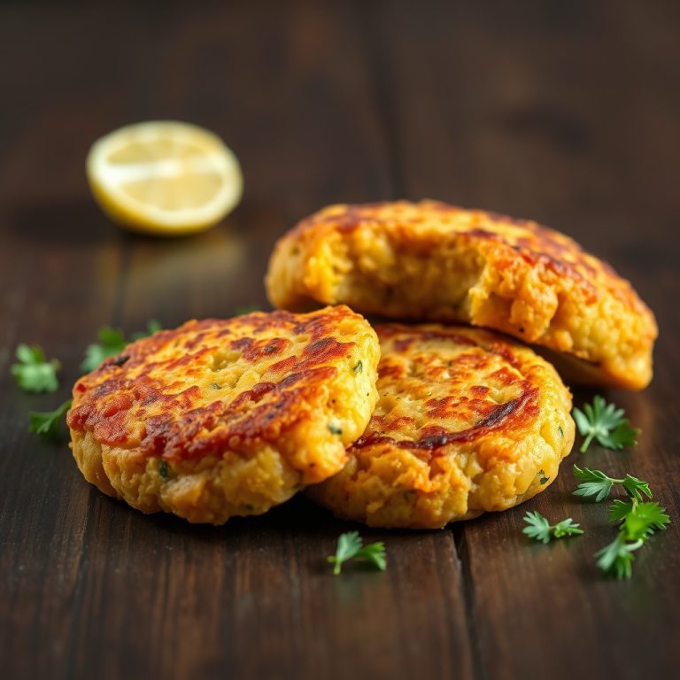 Mediterranean lemon chickpea patties