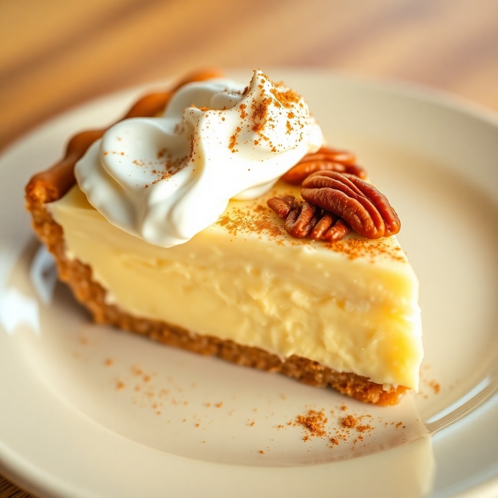 Sliced Banana Cream Pie on a Plate