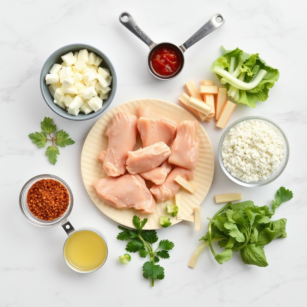 Raw ingredients for McDonald's Chicken Ranch Wrap