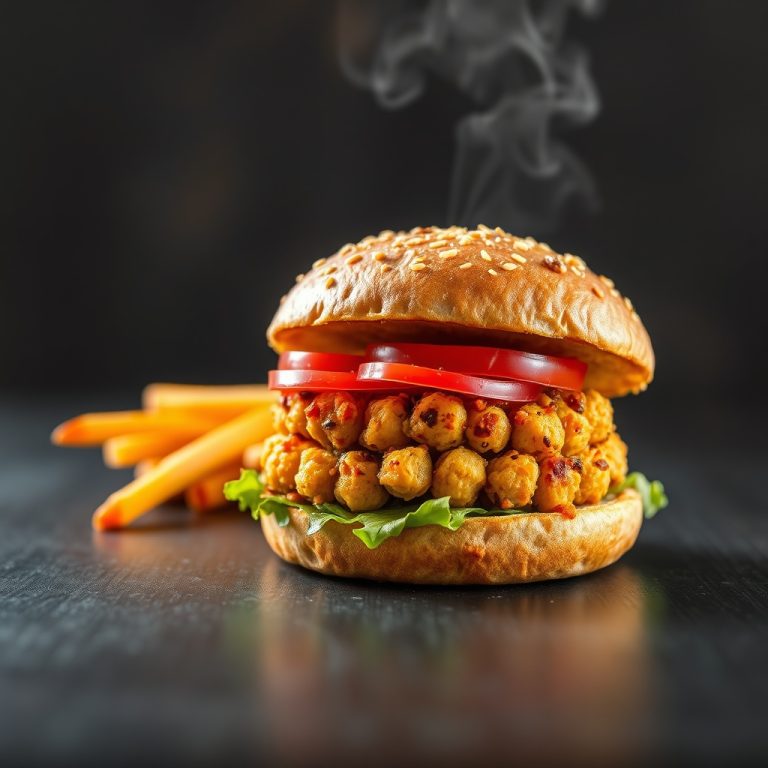 Mediterranean Chickpea Burgers