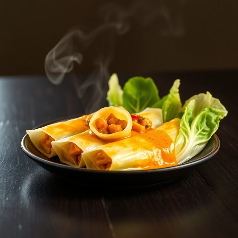 Thai Coconut Curry Cabbage Rolls